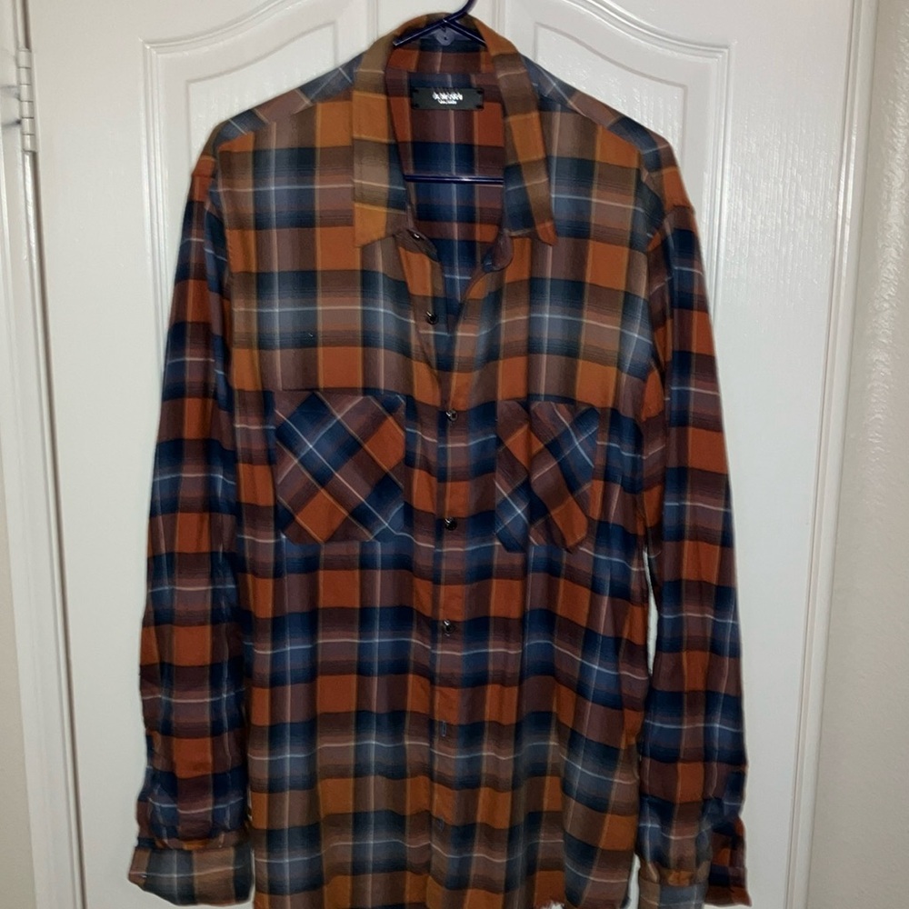 Mike Amiri plaid shirt XXL